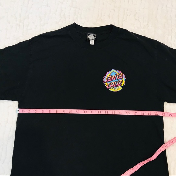 [Santa Cruz Slateboards] Rainbow Black Tee - Picture 7 of 8